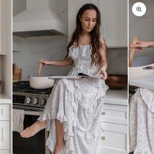 NWT Floral off the shoulder maxi dress